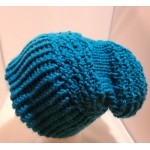 Teal Handmade Knitted Oversized Slouchy Chunky Hat