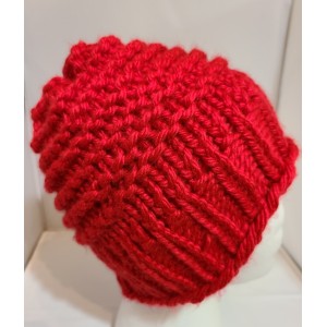 TYD-1202 : Red Knit Beanie Hat for Teens or Adults at RTD Gifts