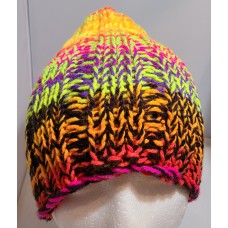 Children's Slouchy Blacklight Neon Knitted Hat