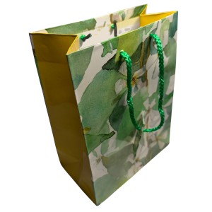RTD-5012 : Yellow Floral Paper Gift Bag Glossy Flower Gift Wrap Bag with Handle Tag 9x7x4 at RTD Gifts RTD-5012 : Yellow Floral Paper Gift Bag Glossy Flower Gift Wrap Bag with Handle Tag 9x7x4 at RTD Gifts