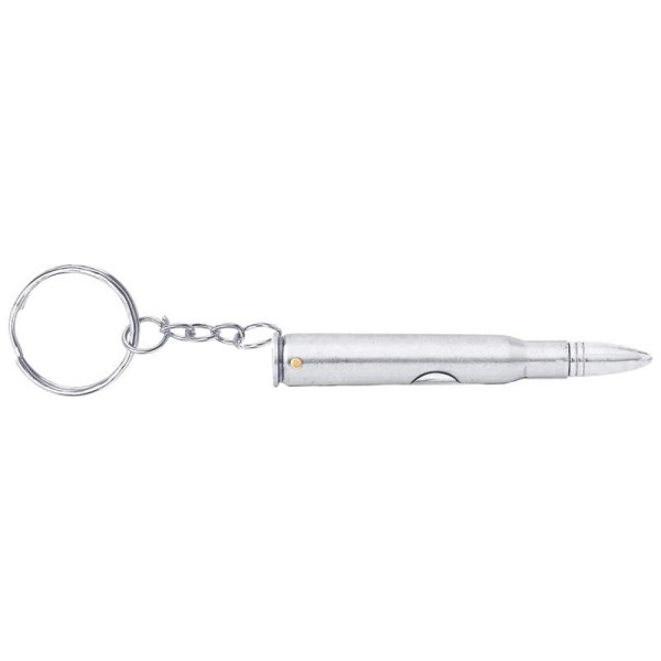 Silver Bullet Keychain Knife Zinc Alloy EDC Pocket Tool Honed Blade 3-1/4 Inch