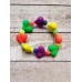 TYD-1165 : Girls Neon Heart Chunky Bead Bracelet at RTD Gifts