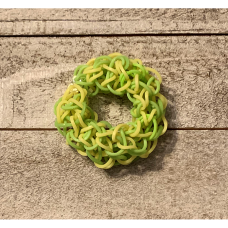 Yellow And Green Rubber Band Bracelet