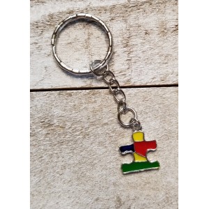 JTD-1019 : Autism Puzzle Charm Keychain at RTD Gifts