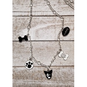 JTD-1022 : Metal Chain Dog Lovers Charm Necklace at RTD Gifts
