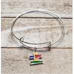 Autism Awareness Charm Bracelet Adjustable Enamel Puzzle Piece Dangle Gift 7" Autism Awareness Charm Bracelet Adjustable Enamel Puzzle Piece Dangle Gift 7"