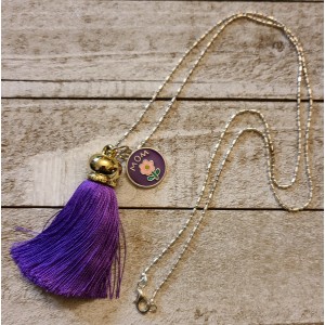 JTD-1030 : Mom Charm Necklace with Purple Tassel at RTD Gifts