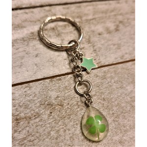 JTD-1034 : Lucky Clover with Star Charm Keychain at RTD Gifts