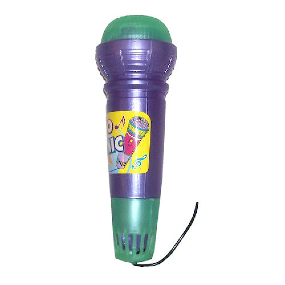 X-LARGE ECHO MIC Green Plastic Microphone Purple 