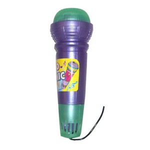 RTD-1007 : X-Large ECHO MIC - Purple / Green Plastic Microphone at RTD Gifts
