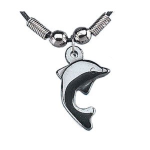RTD-1045 : Hematite Dolphin Necklace at RTD Gifts