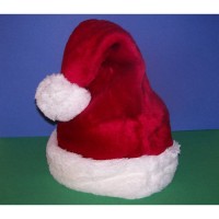 Deluxe Plush Christmas Santa Hat for Adults and Children