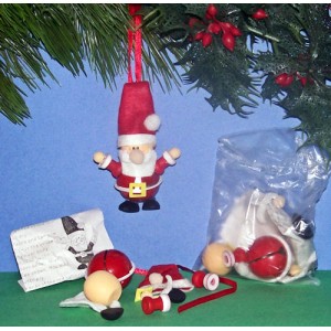 RTD-1254 : Jingle Bell Santa Claus Christmas Ornament Craft Kit at RTD Gifts