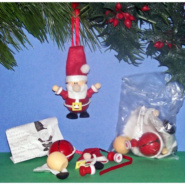 Jingle Bell Santa Claus Christmas Ornament Craft Kit Jingle Bell Santa Claus Christmas Ornament Craft Kit