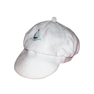 RTD-1326 : Baby Sailboat Sailor Hat - White Terry Cloth at RTD Gifts