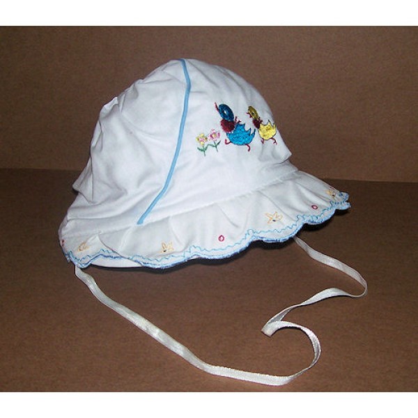 Easter Bonnet - Blue Trim - Small