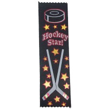Satin Hockey Star Award Ribbon