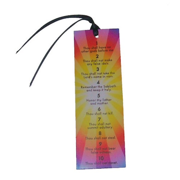 Ten Commandments Bookmark Ten Commandments Bookmark