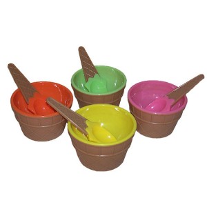 RTD-1390 : Waffle Ice Cream Cone Bowl and Spoon Set at RTD Gifts