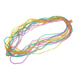 RTD-1415 : Small Plastic Mardi Gras Beads Necklace at RTD Gifts
