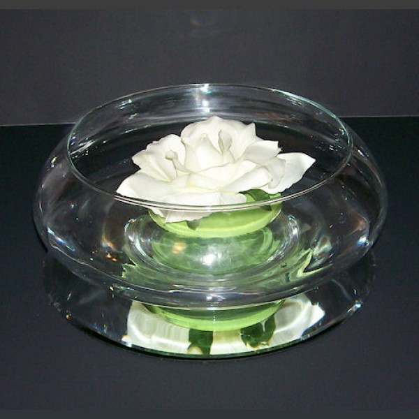 Floating White Roses 3-pc Set