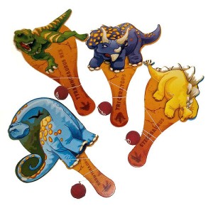 RTD-1490 : Triceratops Dinosaur Paddle Ball at RTD Gifts