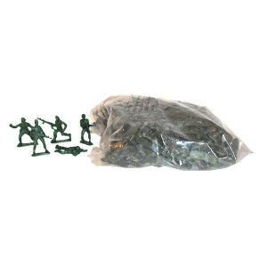 RTD-1497 : 144 pack of Large Green Plastic Army Men Toy Soldiers at RTD Gifts