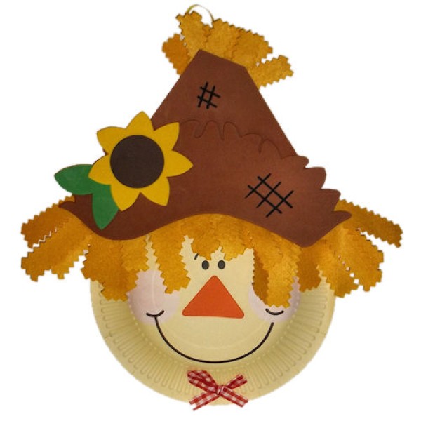 Scarecrow Paper Plate Kids Craft Kit Scarecrow Paper Plate Kids Craft Kit