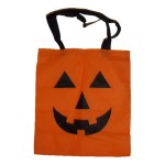 Jack-o-Lantern Pumpkin Halloween Fabric Trick-or-Treat Bag