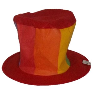 RTD-1539 : Big Colorful Felt Top Hat for Adult Clowns at RTD Gifts