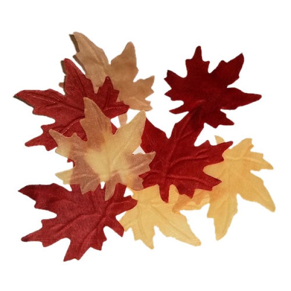 Bag of 200 Fabric Fall Leaves Large Confetti