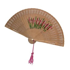 Wooden Floral Fan