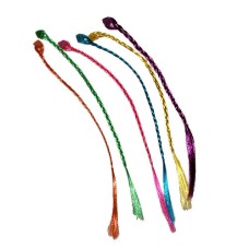 Neon Colored Clip On Braided Hair Extensions