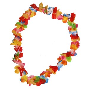 RTD-1706 : Polyester Bright Color Ruffle Flower Leis for Hawaiian Luau Beach Party at RTD Gifts