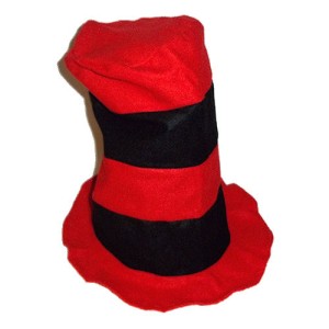 RTD-1727 : Red and Black Felt Stovepipe Hat at RTD Gifts