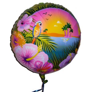 RTD-1753 : Tropical Luau Party 18 inch Mylar Balloon at RTD Gifts