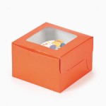 Orange Cupcake Boxes