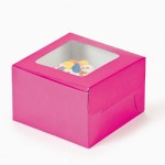 Hot Pink Cupcake Boxes