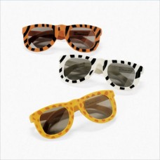 Plastic Animal Print Sunglasses for Children