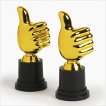 Thumbs Up Award Trophy