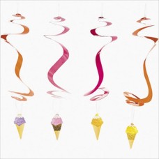 Ice Cream Party Dangling Swirls