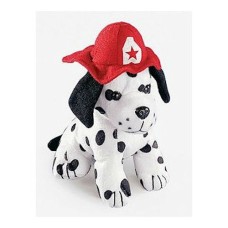 Plush Dalmatian Fire Dog with Firefighter Hat