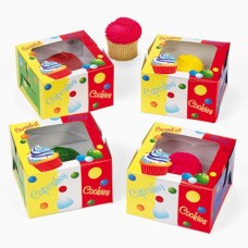 12-Pack Birthday Party Cupcake Boxes