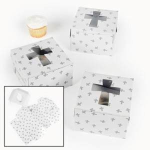 RTD-2042 : Cupcake Box with Crosses Design at RTD Gifts