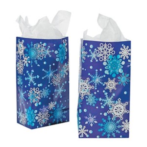 RTD-2054 : Winter Snowflake Paper Treat Bags at RTD Gifts