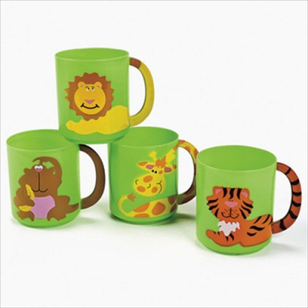 Plastic Zoo Animal Mug