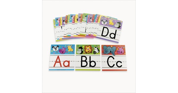 26-piece Set of Zoo Animal Alphabet Letter Wall Cards at RTD Gifts