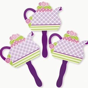 RTD-2079 : Teapot-Shaped Tea Party Fan at RTD Gifts