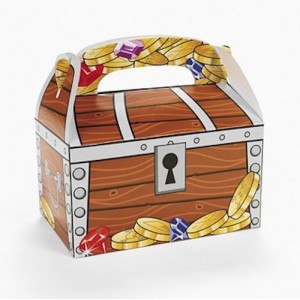 RTD-208812 : 12-Pack Treasure Chest Pirate Party Treat Boxes at RTD Gifts