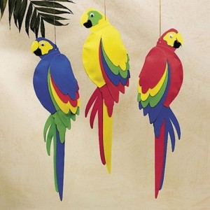 RTD-2089 : Foam Jumbo Colorful Tropical Luau Parrot at RTD Gifts
